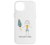 Carcasa para iPhone 14 Plus Divertido Rocket Girl Space para Mujer