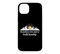 Carcasa para iPhone 14 Plus Do Justice Love Mercy Walk Humbly Bible Verse Micah 6:8 God