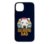 Carcasa para iPhone 14 Plus Dogo Argentino Dog Dad Retro Vintage Mis Perros Son Mi Cardio