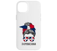 Carcasa para iPhone 14 Plus Dominicana Girl Dominican Heritage Dominican Republic Flag