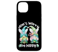 Carcasa para iPhone 14 Plus Don`t Worry Be Hoppy with Cute Bunny Ears and Easter GNOME