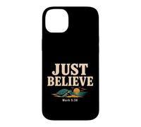 Carcasa para iPhone 14 Plus Don't Be Afraid Just Believe Mark 5:36 Sea Turtle Faith