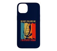 Carcasa para iPhone 14 Plus Don't Follow Me I Do Stupid Things Retro Windsurf