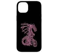 Carcasa para iPhone 14 Plus Dragon Cycling Bicycle - Bicicleta Divertida para Montar en Bicicleta