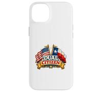 Carcasa para iPhone 14 Plus Dual Citizen Texas American Flag Patriotic Funny Pride