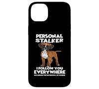 Carcasa para iPhone 14 Plus Dueño del Perro Boxer alemán T Boxer Walk
