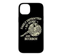 Carcasa para iPhone 14 Plus Easily Distracted by Music and Bourbon Skeleton