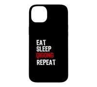 Carcasa para iPhone 14 Plus Eat Sleep Qigong Repeat! / Divertido Dicho de Qigong