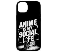 Carcasa para iPhone 14 Plus El Anime es mi Vida Social, Divertido diseño de Cultura Otaku para fanáticos de Japón