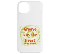 Carcasa para iPhone 14 Plus El Divertido Disco de Vinilo Pun Groove está en el corazón