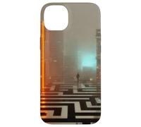 Carcasa para iPhone 14 Plus El umbral de neón - Cyberpunk Dystopian City Art