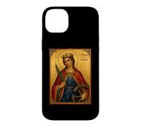 Carcasa para iPhone 14 Plus Elegant Catholic Icon of St. Catherine of Alexandria