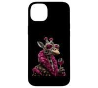 Carcasa para iPhone 14 Plus Elegante Retrato de león Moda felino Copa de Vino gráfico