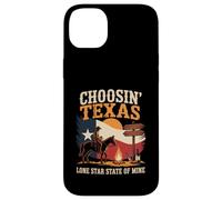 Carcasa para iPhone 14 Plus Eligiendo Texas Shining Star State In Mind Cowboy Design