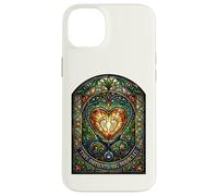 Carcasa para iPhone 14 Plus Enfermera pediátrica Pequeños Pacientes Grandes Milagros Vidrieras