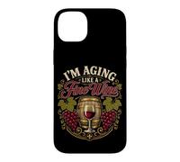 Carcasa para iPhone 14 Plus Envejecimiento como un Buen Bebedor de Vino cumpleaños