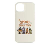 Carcasa para iPhone 14 Plus Espeluznante en una pequeña Ciudad Halloween Fantasmas Casas embrujadas