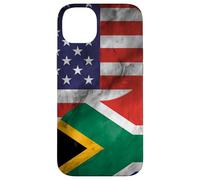 Carcasa para iPhone 14 Plus Estados Unidos y Sudáfrica Yin Yang - Bandera sudafricana Americana