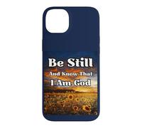 Carcasa para iPhone 14 Plus Estar quieto y Saber: Salmos Biblia edificante pacífica Cristiana