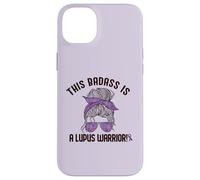 Carcasa para iPhone 14 Plus Este Badass ES UN Lupus Warrior Concienciación Mujer Meme EN LA Espalda