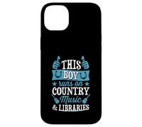 Carcasa para iPhone 14 Plus Este Chico Corre en música Country y bibliotecas
