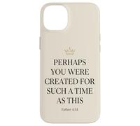 Carcasa para iPhone 14 Plus Ester 4:14 Corona Versículo de la Biblia Fe Mujeres