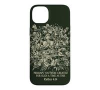 Carcasa para iPhone 14 Plus Esther Cuatro Catorce Fe Cristiana Corona Floral Reina