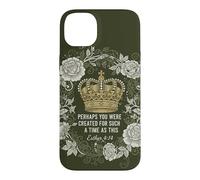 Carcasa para iPhone 14 Plus Esther Verse Christian Faith Floral Crown Queen