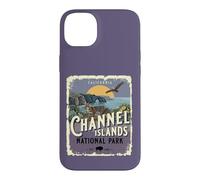 Carcasa para iPhone 14 Plus Estilo Vintage de póster de Viaje al Parque Nacional de Las Islas del Canal