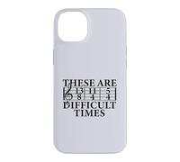 Carcasa para iPhone 14 Plus Estos Son Tiempos DIFÍCILES Funny Music Teacher Musician Meme