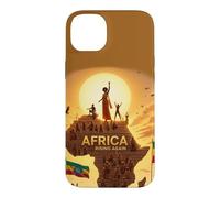 Carcasa para iPhone 14 Plus Ethiopian Flag Rasta Africa Rising Again from Ethiopia