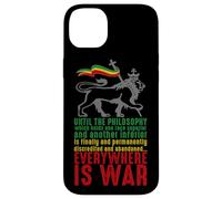 Carcasa para iPhone 14 Plus Everywhere IS War Discurso Haile Selassie León Judá Reggae