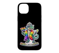 Carcasa para iPhone 14 Plus Fabuloso Rainbow Pride-o-Saurus Rex