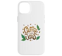 Carcasa para iPhone 14 Plus Faithful Coffee Devotion with My Savior