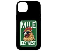 Carcasa para iPhone 14 Plus Familia de Fuentes Key West Florida Rooster Chicken Mile Zero Marker