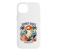 Carcasa para iPhone 14 Plus Fantasma de Spooky Girls Beach Crew para Halloween, Retro y veraneo