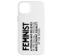 Carcasa para iPhone 14 Plus Feminista Social Política Igualdad Económica Sexos Feminismo