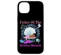 Carcasa para iPhone 14 Plus Fiesta de Sirenas de Padre de cumpleaños para papá Negro