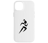 Carcasa para iPhone 14 Plus Figura de Palo de Cola de Caballo Track Sprinter Running Club Runner