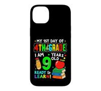 Carcasa para iPhone 14 Plus First Day of Fourth Grade My 1st Day of 4th Grade Girls Boys