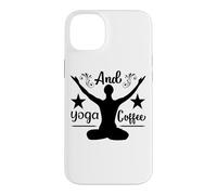 Carcasa para iPhone 14 Plus Flujo de Amanecer Sereno y Vibraciones de café de Yoga