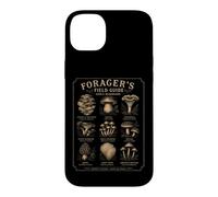 Carcasa para iPhone 14 Plus Forager's Field Guide Setas comestibles Vintage Botanical