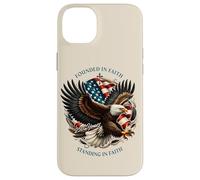 Carcasa para iPhone 14 Plus Founded and Standing in Faith Vintage Watercolor Eagle 1776