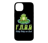 Carcasa para iPhone 14 Plus Frog Confíe plenamente en Dios Clásico Cristiano Fe & Religión