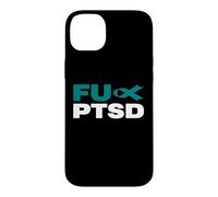 Carcasa para iPhone 14 Plus FU PTSD Awareness - Camiseta de Manga Corta, diseño con Texto en inglés