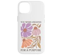 Carcasa para iPhone 14 Plus Fuiste Creado con un propósito de Arte Floral