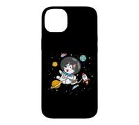 Carcasa para iPhone 14 Plus Funny Astronaut Space Kids Boys Girls Alaskan Malamute Lover