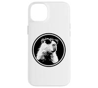 Carcasa para iPhone 14 Plus Funny Black Logo Sunglasses Lover Chill Capybara Vibes