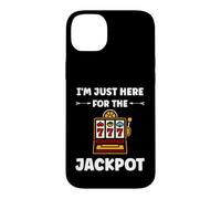 Carcasa para iPhone 14 Plus Funny Casino Quote gamling I'm Here for Jackpot