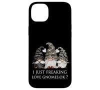 Carcasa para iPhone 14 Plus Funny Dark Gothic Garden Gnomes I Just Freaking Love Gnomes